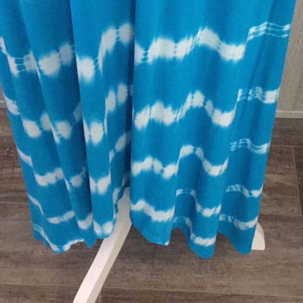 Blue sleeveless Tie Dye Maxi Dress Brand I.N.C. - Picture 8 of 16